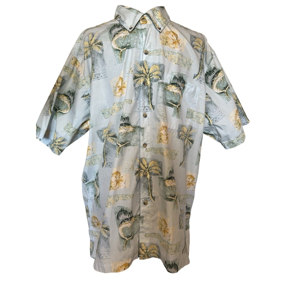 Hook & Tackle Button Down Swordfish Shirt Size‎ XL